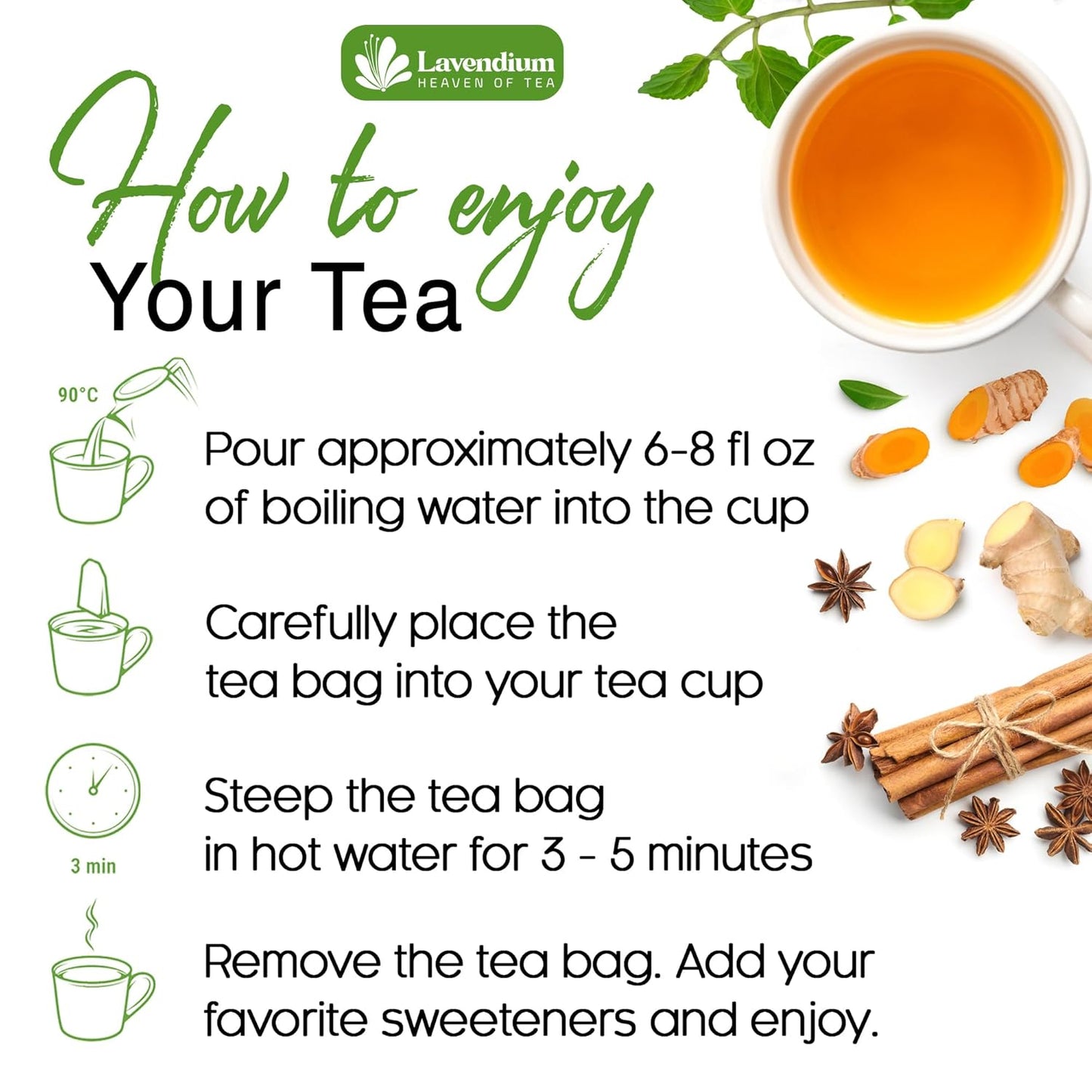 SIimming Detox Tea Caffeine Free - Herbal Tea with Chamomile, Hibiscus Tea & Ginger Root