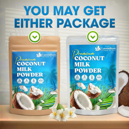 20oz Coconut Milk Powder, 100% Natural, Unsweetened, Perfect for Cake, Coffee, Tea, Creamer Alternative, No Additives, No Gluten, Vegetarian.