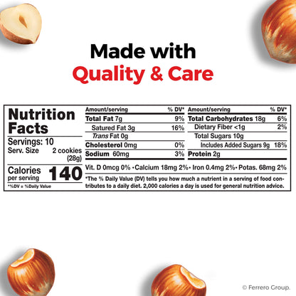 Nutella Biscuits - Premium Hazelnut Cocoa Cookies | Imported from Italy (20-Count, 9.7 oz)