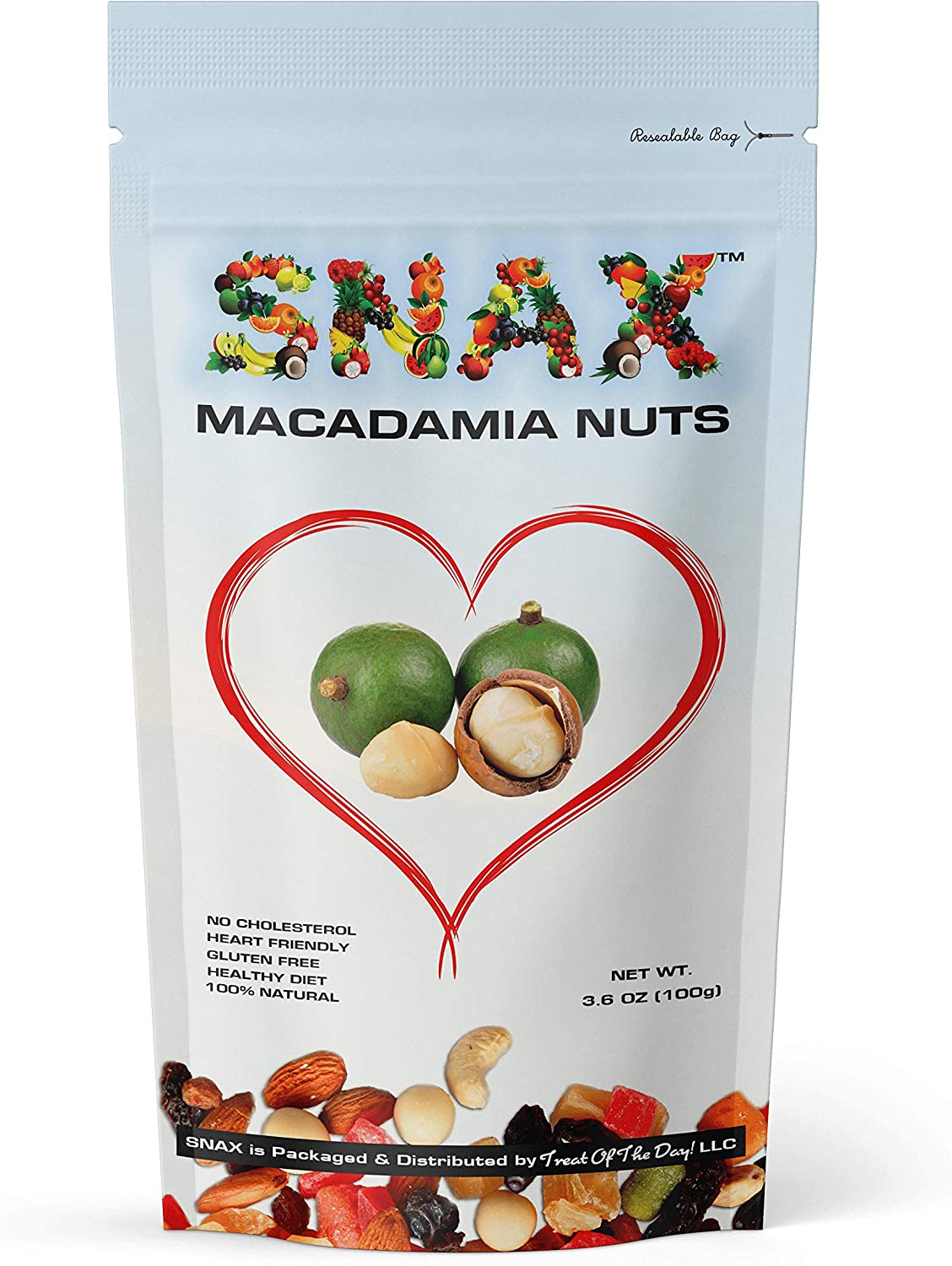 Macadamia.US Treat Of The Day! Organic Macadamia Nuts - Roasted & Sea Salted 16oz (1LB)