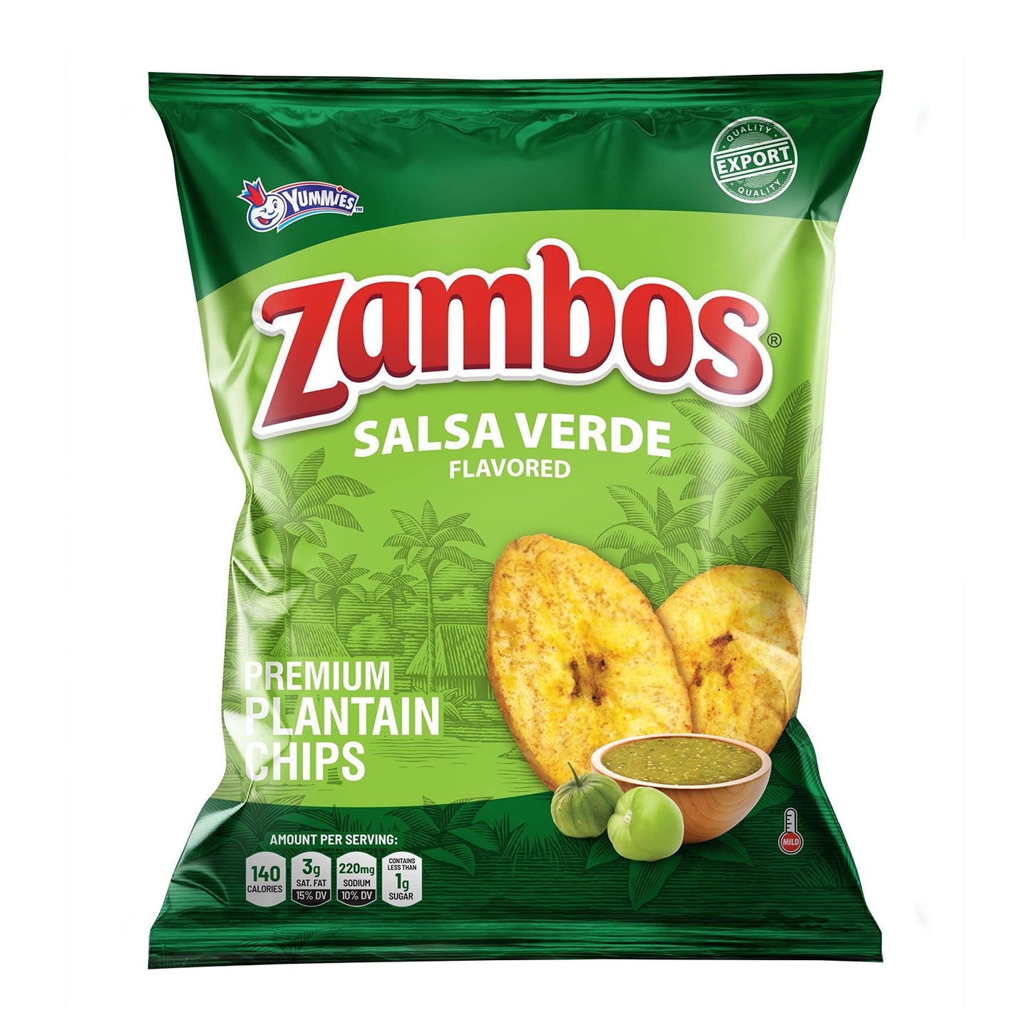 Viral TikTok Zambos Plantain Chips - Chile Limón, Original & Salsa Verde | Premium Central American Snack (5.29 oz)