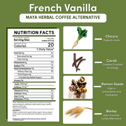 French Vanilla Chicory Herbal Coffee