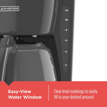 Black & Decker 12 Cup Programmable Coffee Maker with Digital Controls - REFURBISHED