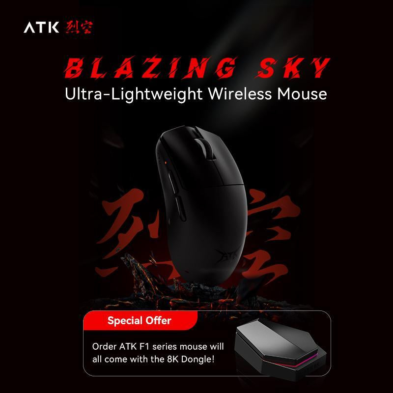 ATK F1 Extrem Ultra-Light 35G Wireless Gaming Mouse | Paw3950/Ultra Sensor | Nordic 52840 MCU for Smooth 125-8000 Hz Performance | for FPS Mobas & RTS Gamer Gifts | VALORANT CS Go2 Esports Gear | Computer PC Game Competitive Equipment