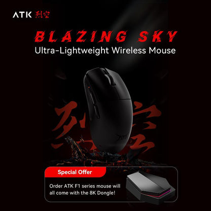 ATK F1 Extrem Ultra-Light 35G Wireless Gaming Mouse | Paw3950/Ultra Sensor | Nordic 52840 MCU for Smooth 125-8000 Hz Performance | for FPS Mobas & RTS Gamer Gifts | VALORANT CS Go2 Esports Gear | Computer PC Game Competitive Equipment