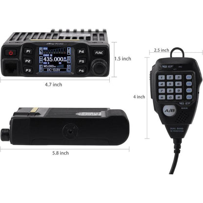 Transceiver Mobile Ham Radio Dual Band 25W VHF/UHF VOX Vehicle Car Radio Audio Walkie