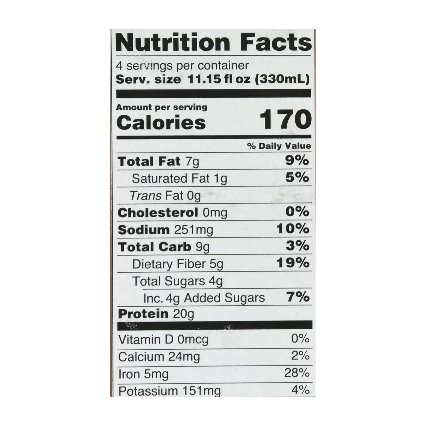 Only What You Need - Plnt Bsd Dark Chocolate Pro Shk - Case of 3-4/11.14Z