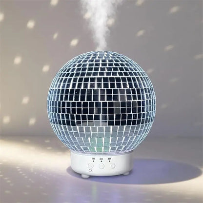 Creative Rotating Laser Ball Aromatherapy Machine Home Desktop Humidifier Diffuser Timer Mode 7 Color LED Rotating Light Humidif
