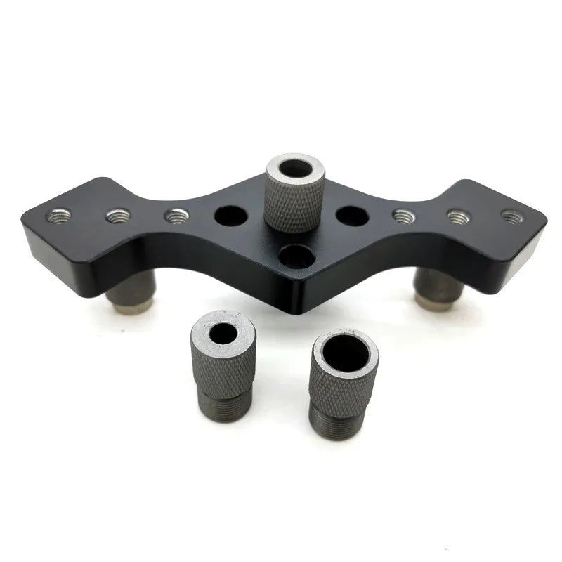 Woodworking 6/8/10Mm Vertical Pocket Hole Jig Self Centering Dowel Drill Guide Pin Fixture Sliding Drilling Punch Guide Set