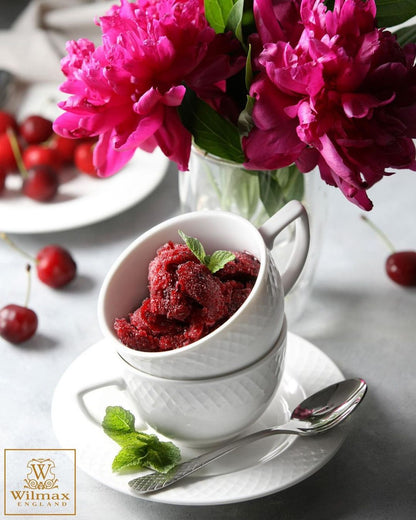 Wilmax Porcelain White 3 Oz | 90 Ml Coffee Cup & Saucer Set Of 6 In Gift Box