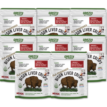 Bison Liver Crisps - 100% Grass-Fed/Finished