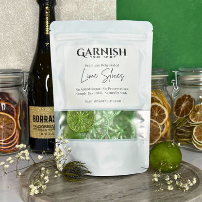 Sparkle Green Luster Dust Dried Decorative Lime Garnish