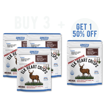 Elk Heart Crisps - 100% Grass-Fed/Finished