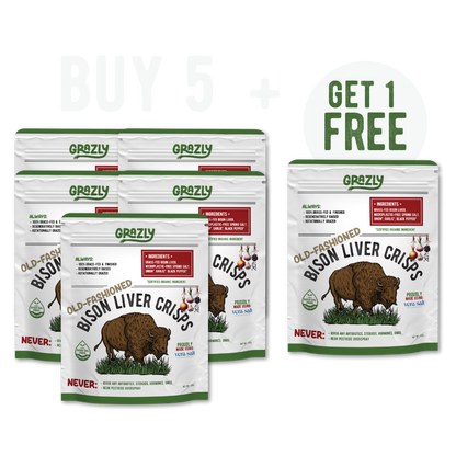 Bison Liver Crisps - 100% Grass-Fed/Finished