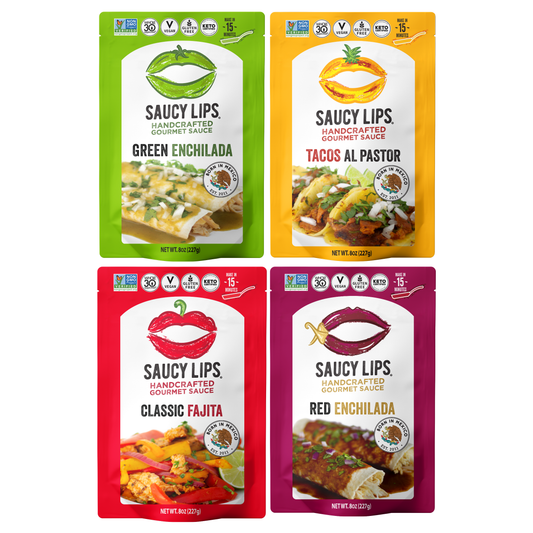 The Saucy Lips Four-Flavor Variety Pack