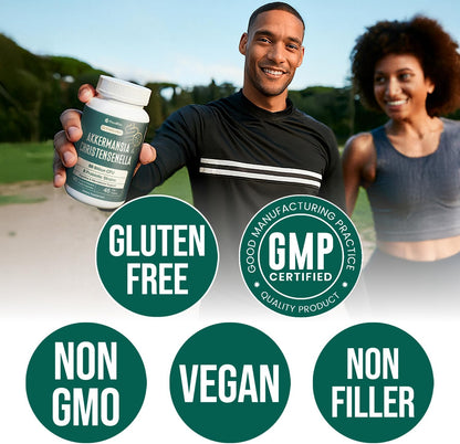 Christensenella Minuta and Akkermansia, Bifidobacterium longum, 8 Probiotic Strains, 50 Billion CFU with Cranberry Extract, Gut Health & Immune Support