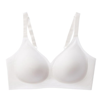 VRCOMFY Jelly Wireless Women Comfortable Push up Bras Wireless Seamless Full Coverage Bra Buttery Soft Everyday Tshirt Bra