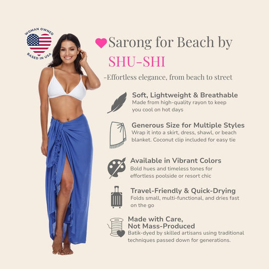 Sarong Wraps for Women Beach Cover up Skirt Swimsuit Wrap Pareo Coverups
