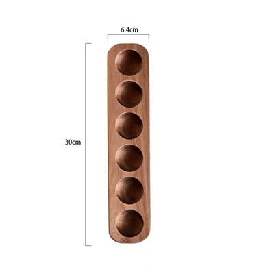 Blak Hom Japanese style Wooden Double Row Egg Storage