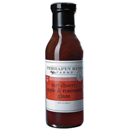 Tart Cherry, Apple and Rosemary Glaze
