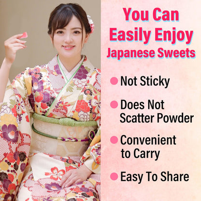 viral Yaasan Kyoto Uji Sakura Mochi Candies - Traditional Japanese Cherry Blossom Rice Cakes (300g)