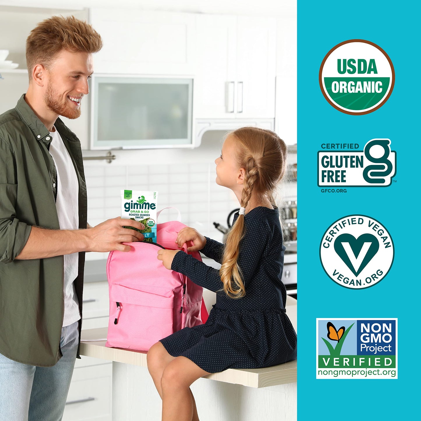 TikTok Viral Gimme Organic Roasted Seaweed Snacks - Multi-Flavor Pack