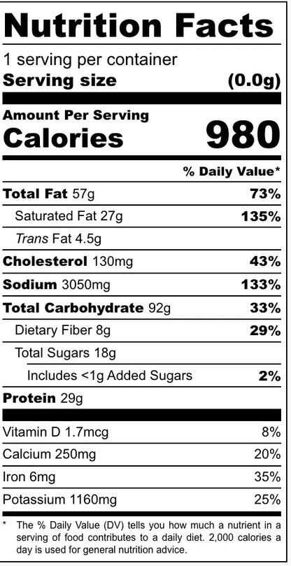 FOUNDATION Outdoors Chicken Pot Pie Meal