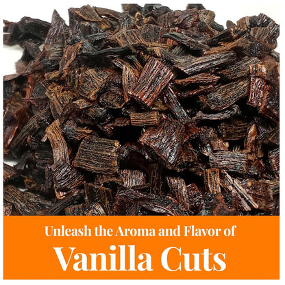 Premium Vanilla Cuts - 1 lb. Cut from Whole Vanilla Beans Grade B