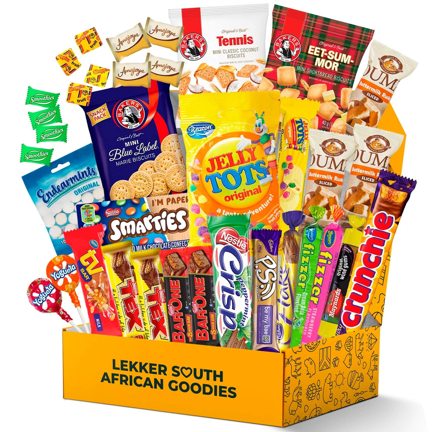 Premium South African Snack Box - 36 Authentic Treats & Confectionery