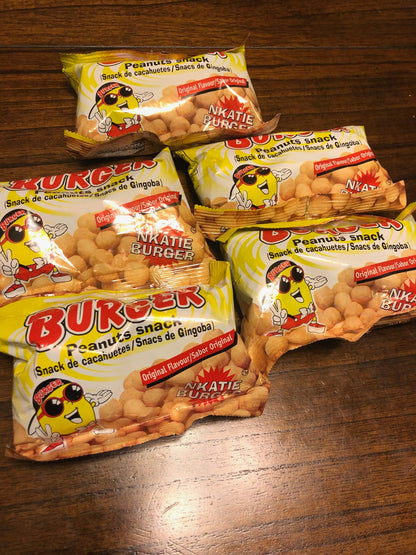 TikTok Viral Nkatie Burger - African Peanut Snack [Pack of 4] | Trending