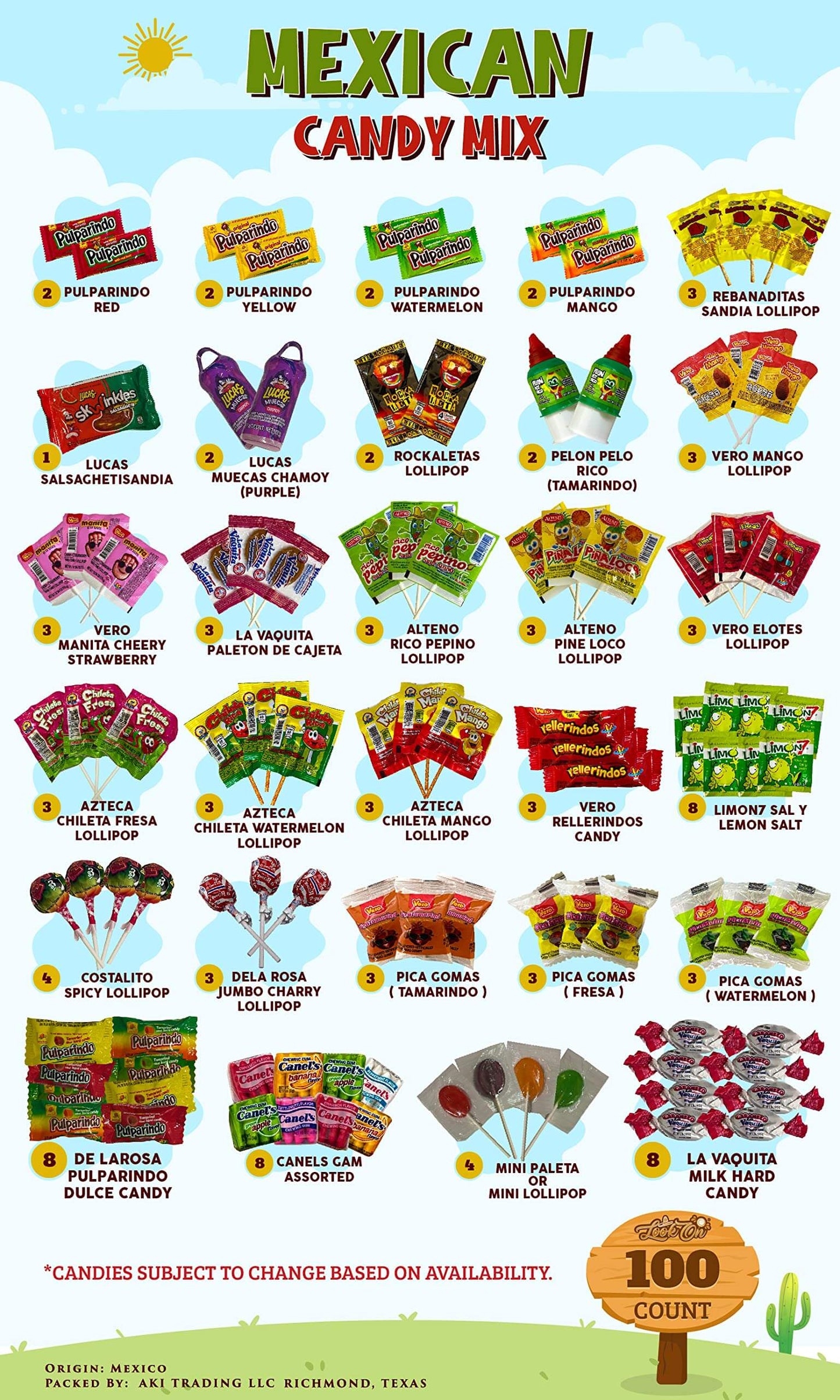 Mexican Candy Variety Pack - Authentic Dulces Mexicanos Mix