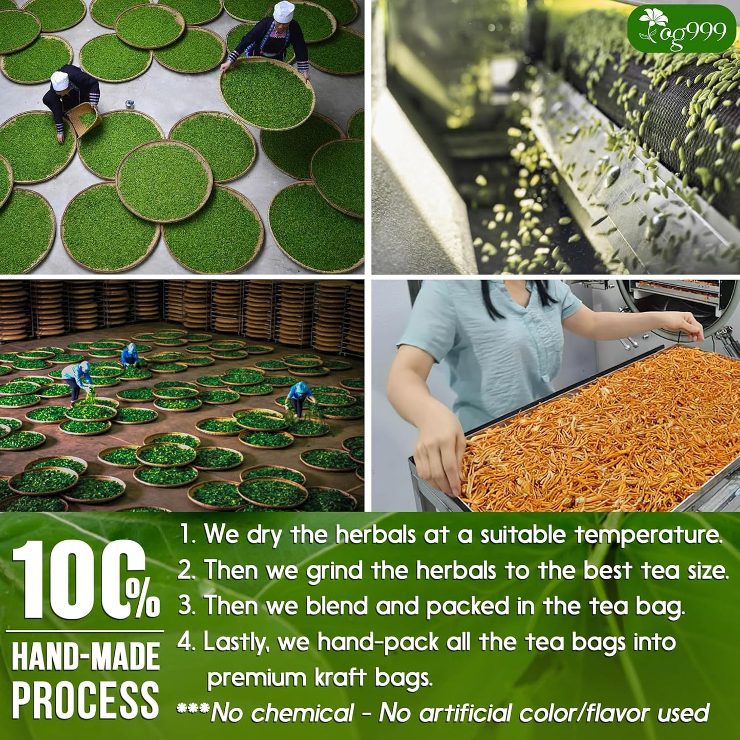 Premium Senna Peppermint Tea Bags. Relieves Constipation Natural Tea