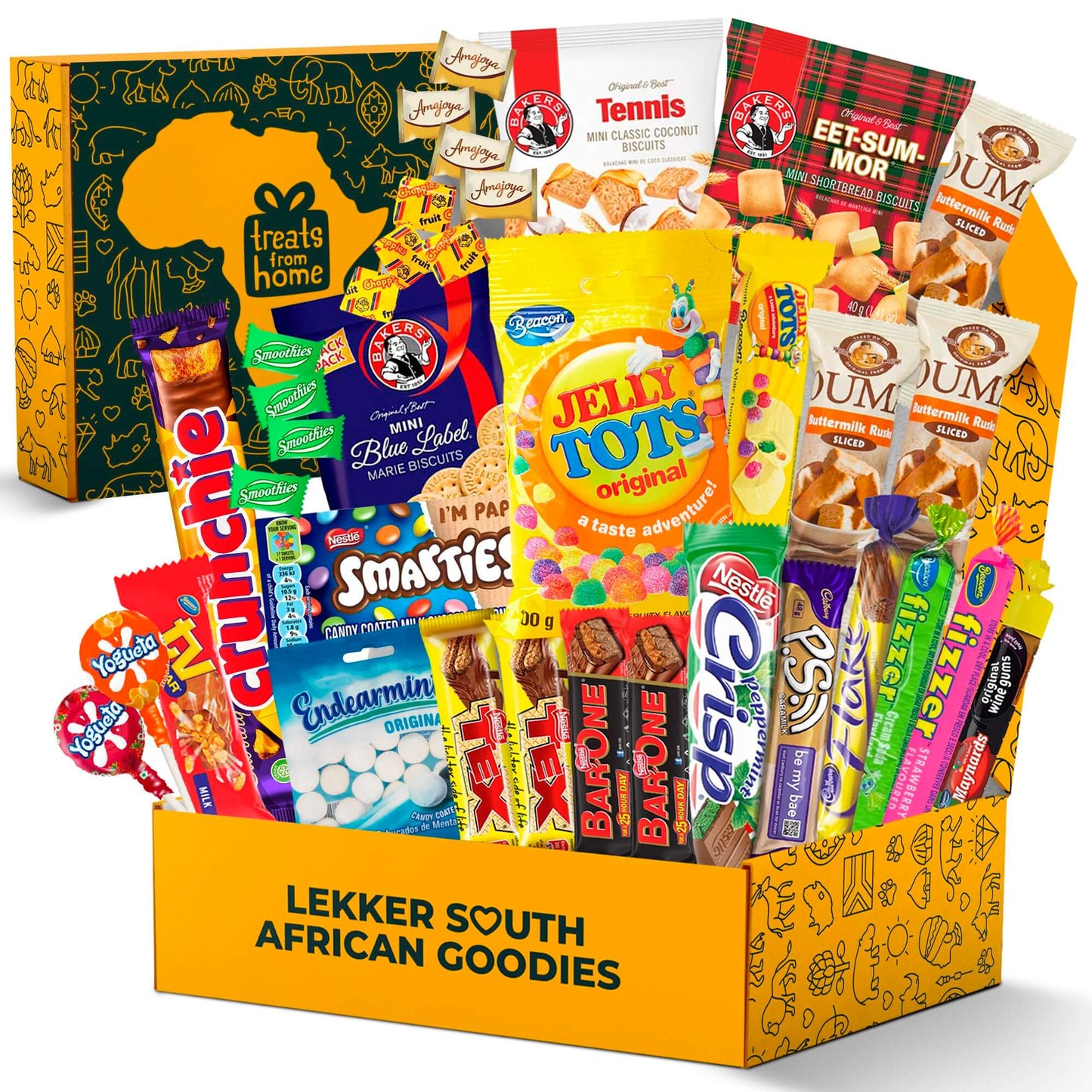 Premium South African Snack Box - 36 Authentic Treats & Confectionery