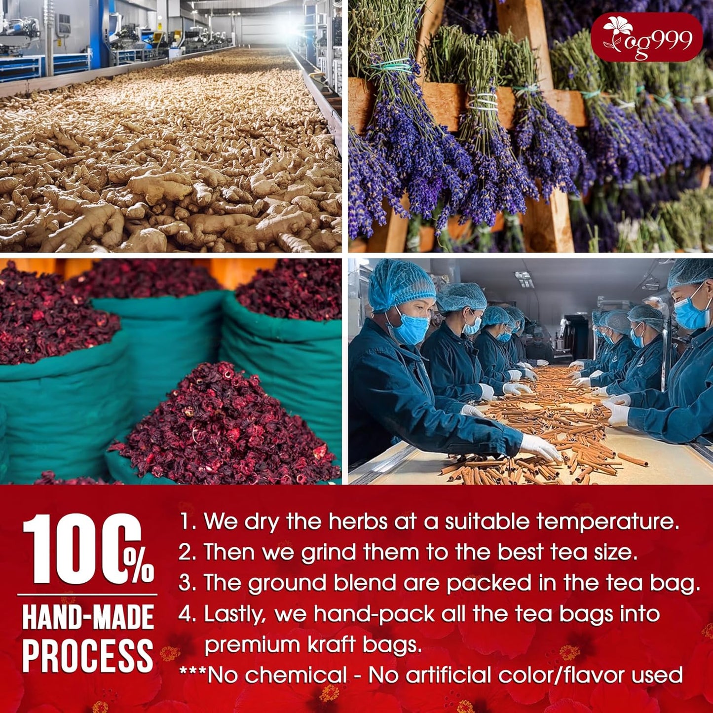 Pressure Balance Herbal Tea | Blend of 9 Natural Herbs | Caffeine-Free, Sugar-Free, Vegan-Friendly