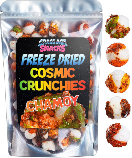 TikTok Viral - Cosmic Crunchies Freeze-Dried Candy, Chamoy Flavor 8oz | Spicy-Sweet Mexican Snack