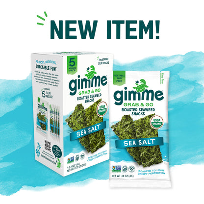 TikTok Viral Gimme Organic Roasted Seaweed Snacks - Multi-Flavor Pack