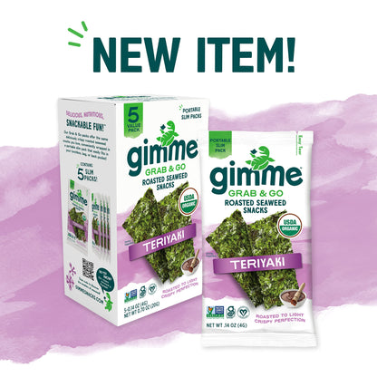 TikTok Viral Gimme Organic Roasted Seaweed Snacks - Multi-Flavor Pack