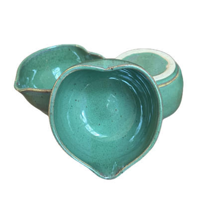 Handcrafted Heart-Shaped Matcha Bowl