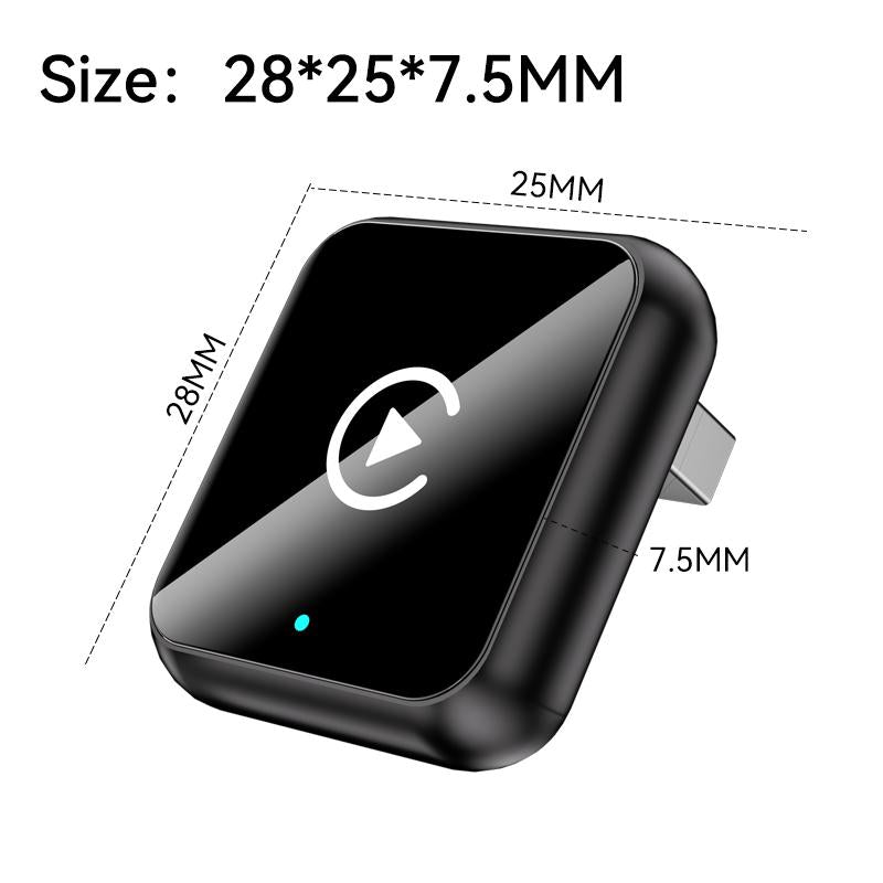 2025 Wireless Carplay Adapter for Iphone/Android - Fast Connection,No Latency,Hands-Free Call Wireless Adapter Electronic Charger Carplay Dongle