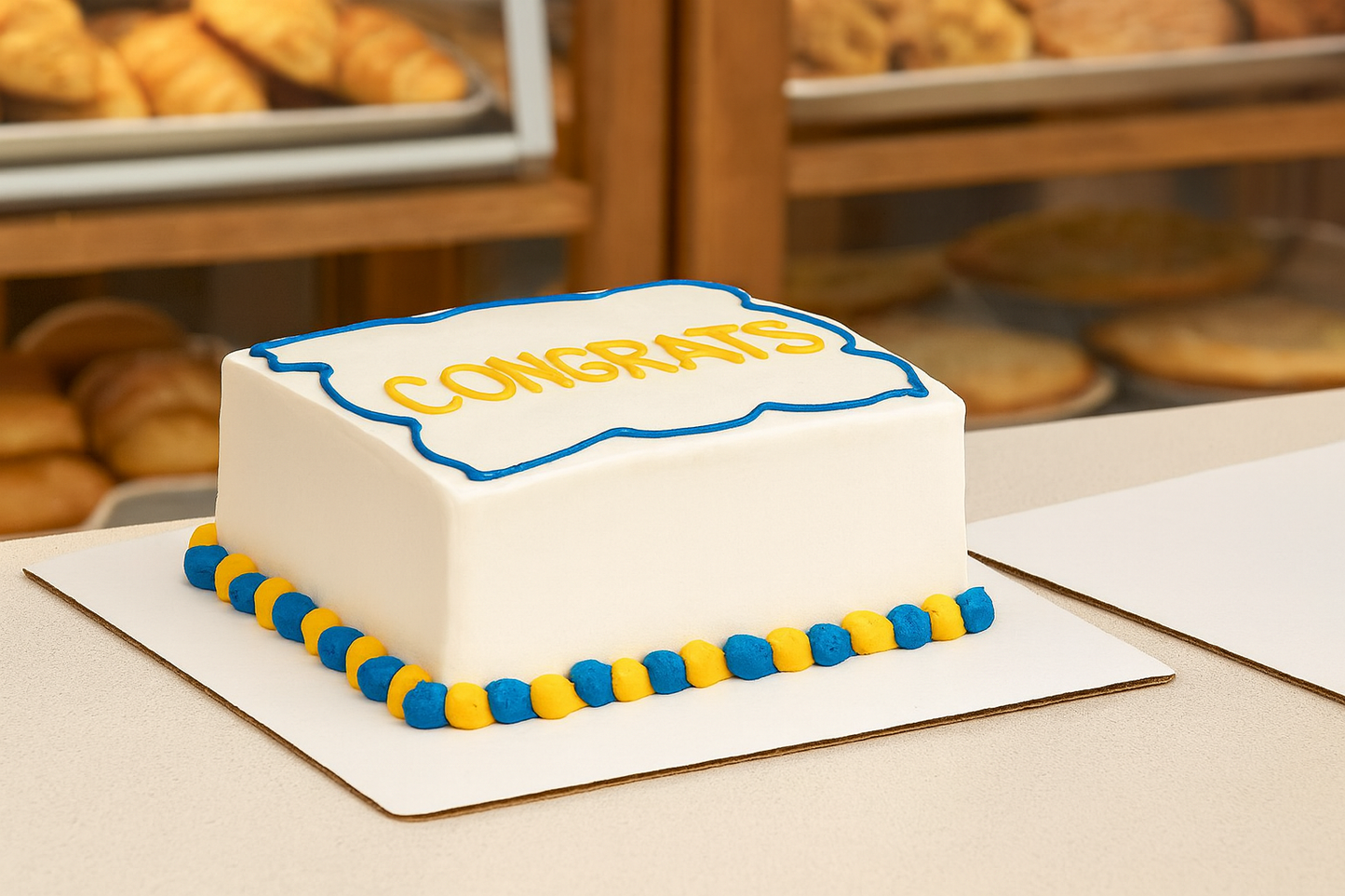 Cake Board - 16" x 16" White Corrugated Square Single