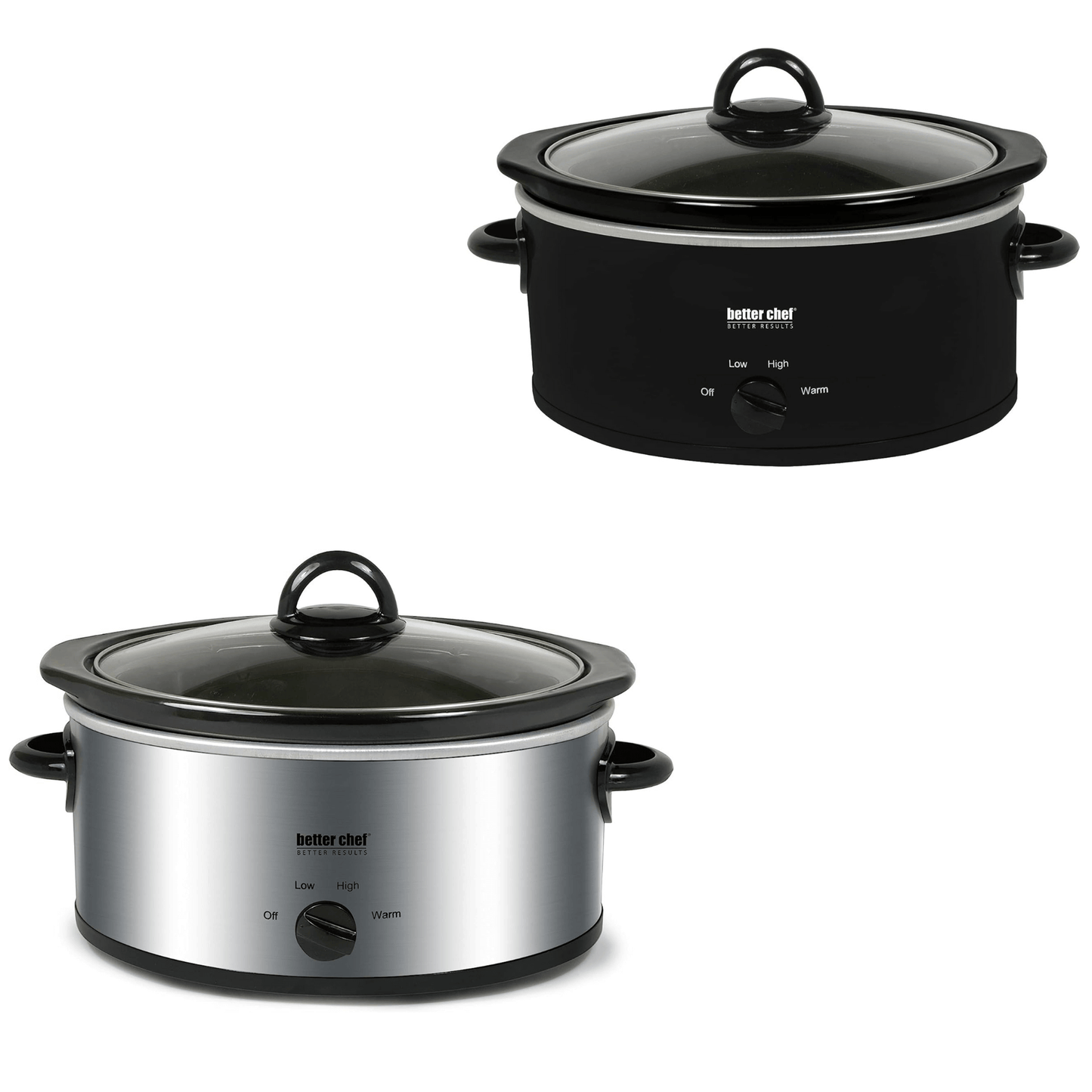 Better Chef 3-Quart Slow Cooker with Removable Crock - REFURBISHED