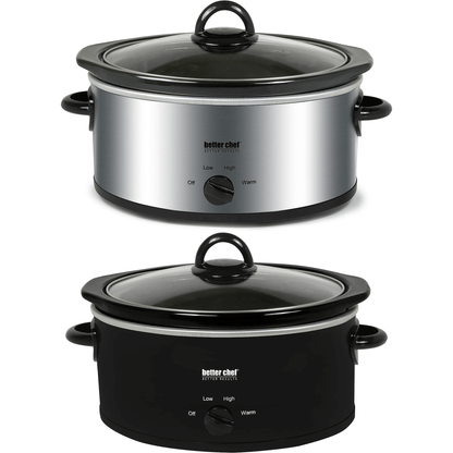 Better Chef 3-Quart Slow Cooker with Removable Crock - REFURBISHED