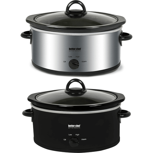 Better Chef 3-Quart Slow Cooker with Removable Crock - REFURBISHED
