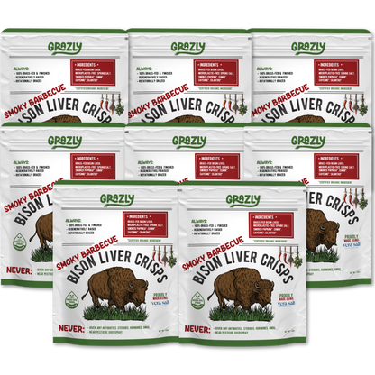 Bison Liver Crisps - 100% Grass-Fed/Finished