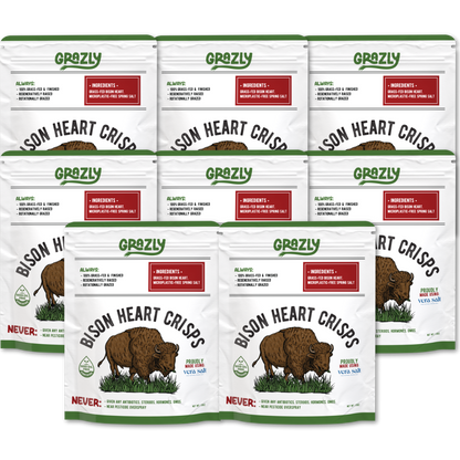 Bison Heart Crisps - 100% Grass-Fed/Finished