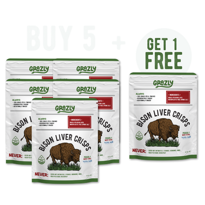 Bison Liver Crisps - 100% Grass-Fed/Finished