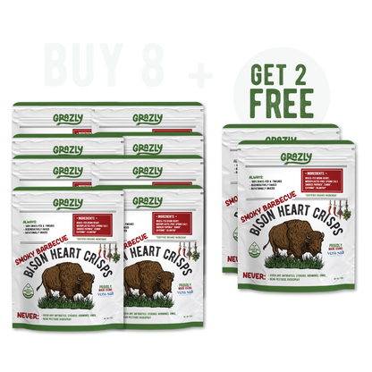 Bison Heart Crisps - 100% Grass-Fed/Finished