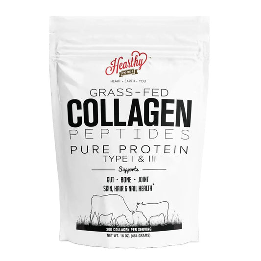 Hearthy Foods - 'Collagen' Grass-Fed Type I & III Peptides (16OZ)