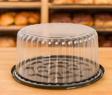 8"  - Cake Dome container with Clear Dome Lid -  5.25" Tall