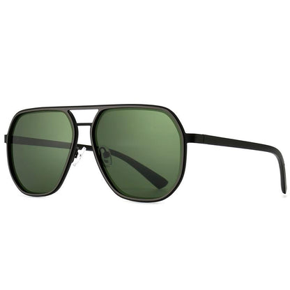 〖Dealsforyoudays〗Sungait Polygon Aviator Sunglasses for Men Polarized Trendy Square Sun Glasses Retro Pilot Shades UV Protection